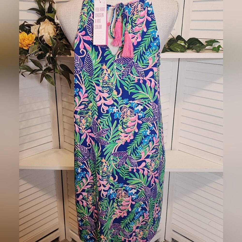 LILLY PULITZER MARGOT DRESS SIZE SMALL COLOR BOREALIS BLUE - Picture 9 of 9
